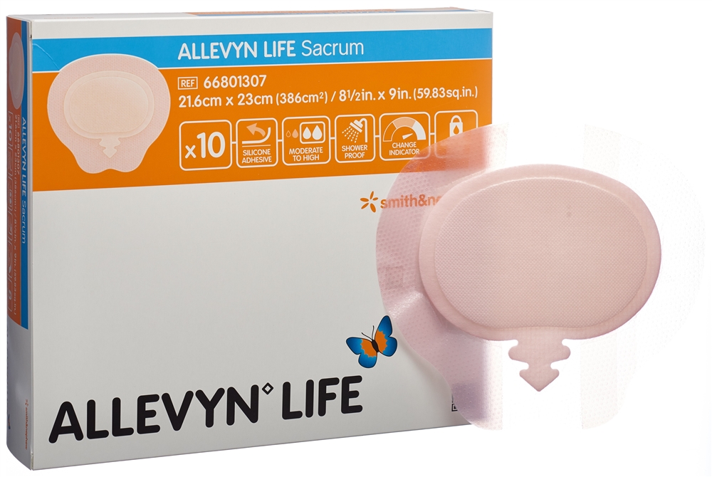 ALLEVYN Silikon-Schaumverband 21.6x23cm 10 Stk