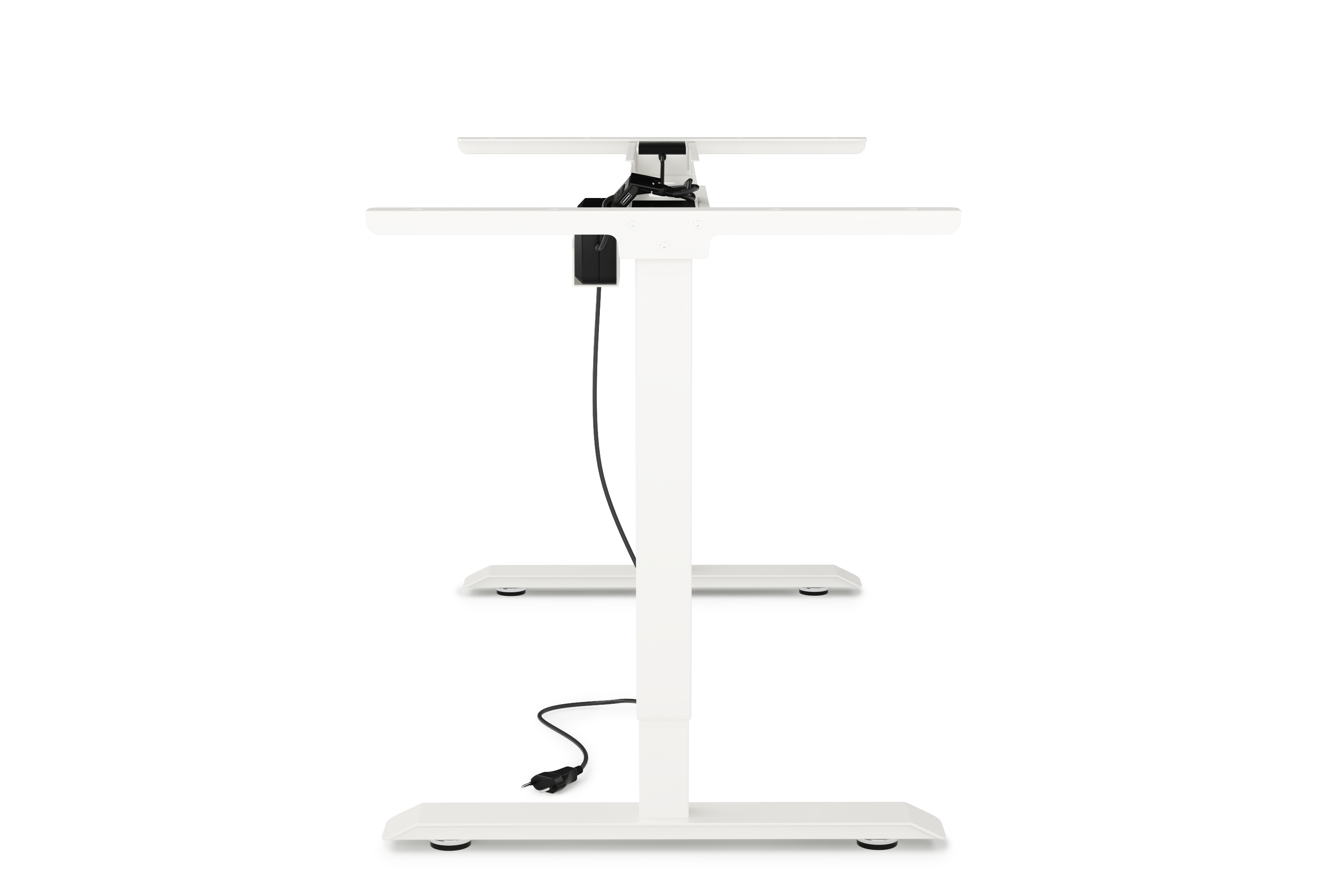 Tischgestell Stehpult elektrisch weiss 140 - 160 cm