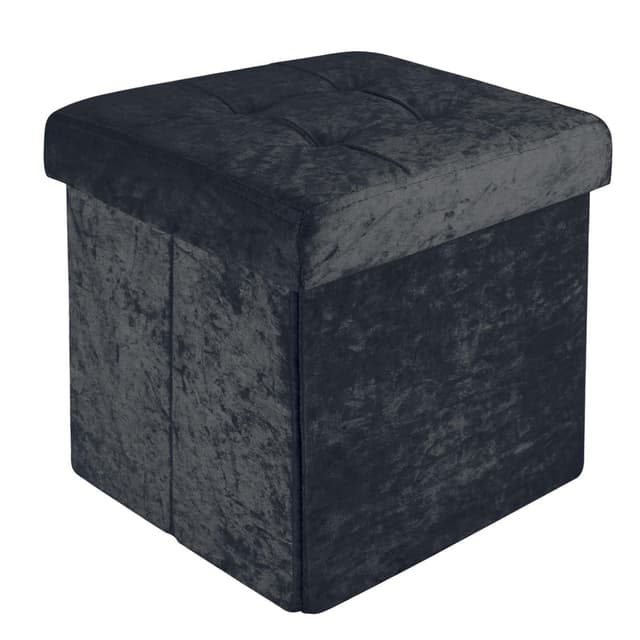 Klapstol Skammel Taburet 38x38x38cm Taburet (sort)