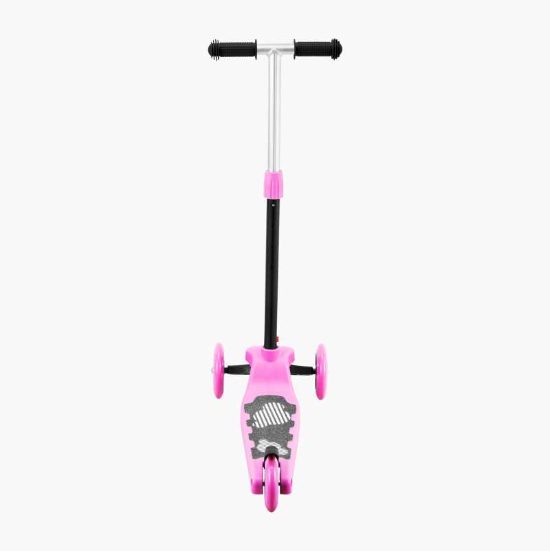 Sparkesykkel med tre hjul, rosa