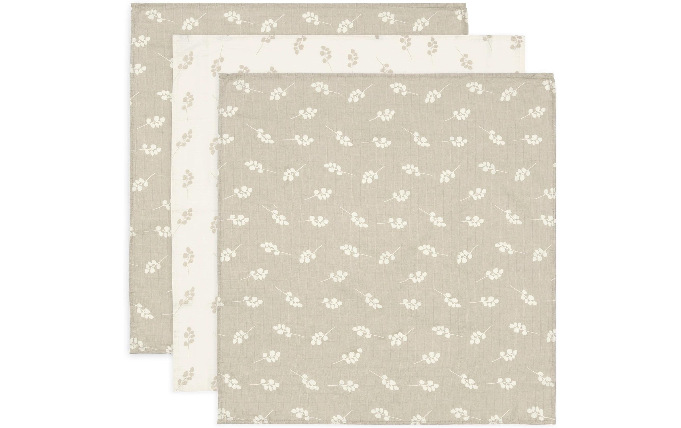 Mulltuch Nuscheli 3er Set Twig Olive Green 70 x 70 cmWeiche Mehrzwecktücher