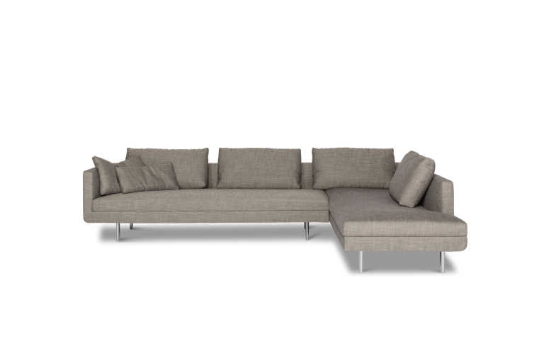 EYYE Etcetera bank 2-zits 1-arm   open element 1-arm Senna Teak (excl kussens)