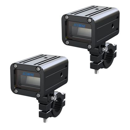 Feux Sifam Additionnels 2x30w longue portée à commande sans fil Universel - Noir