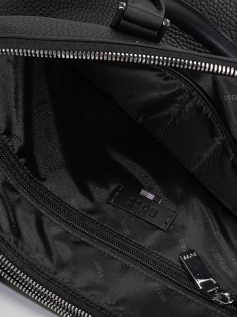 BOSS Ledertasche - Aktentasche NEW CROSSTOWN  schwarz