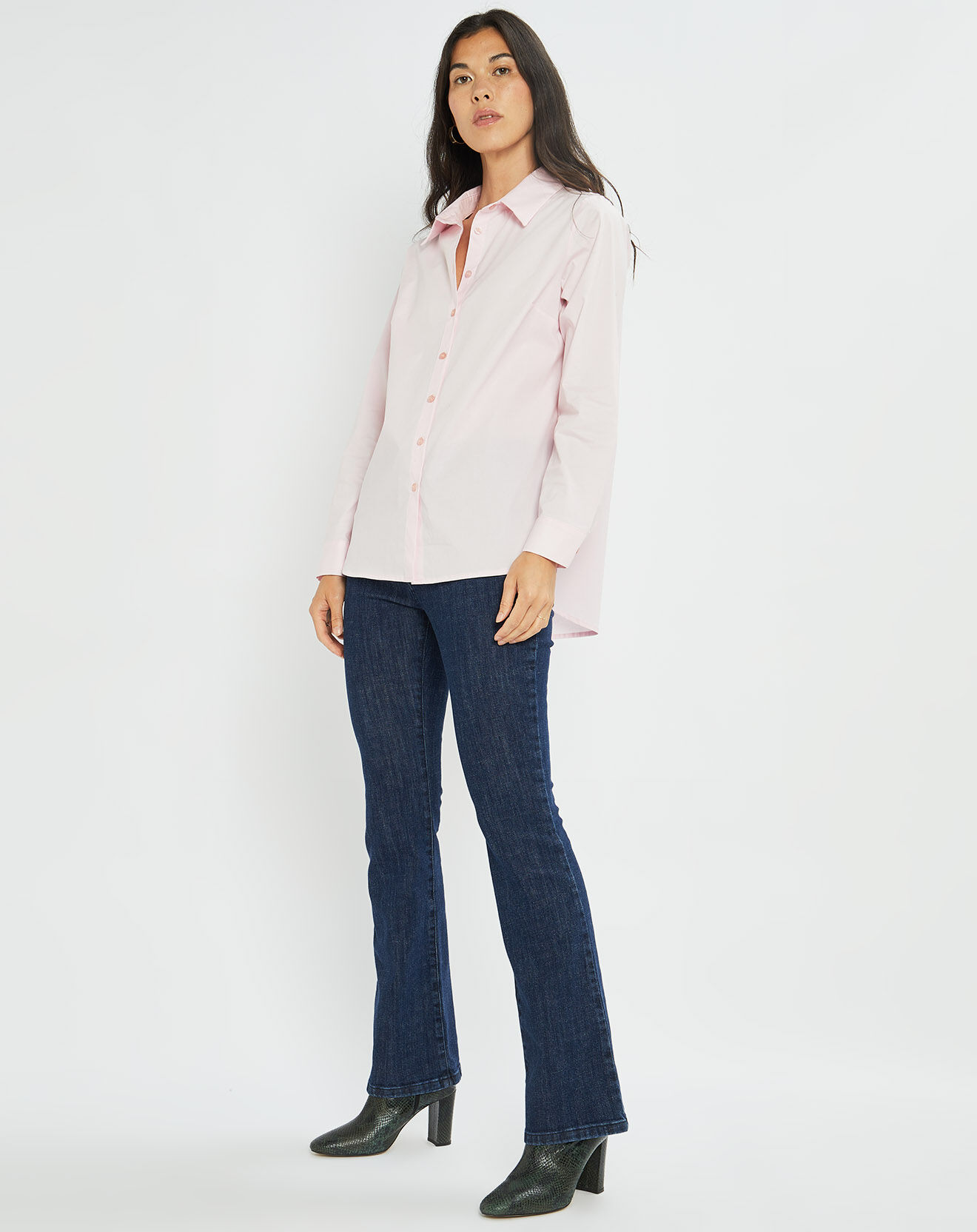 Lauren Vidal Chemise Biba rose pâle