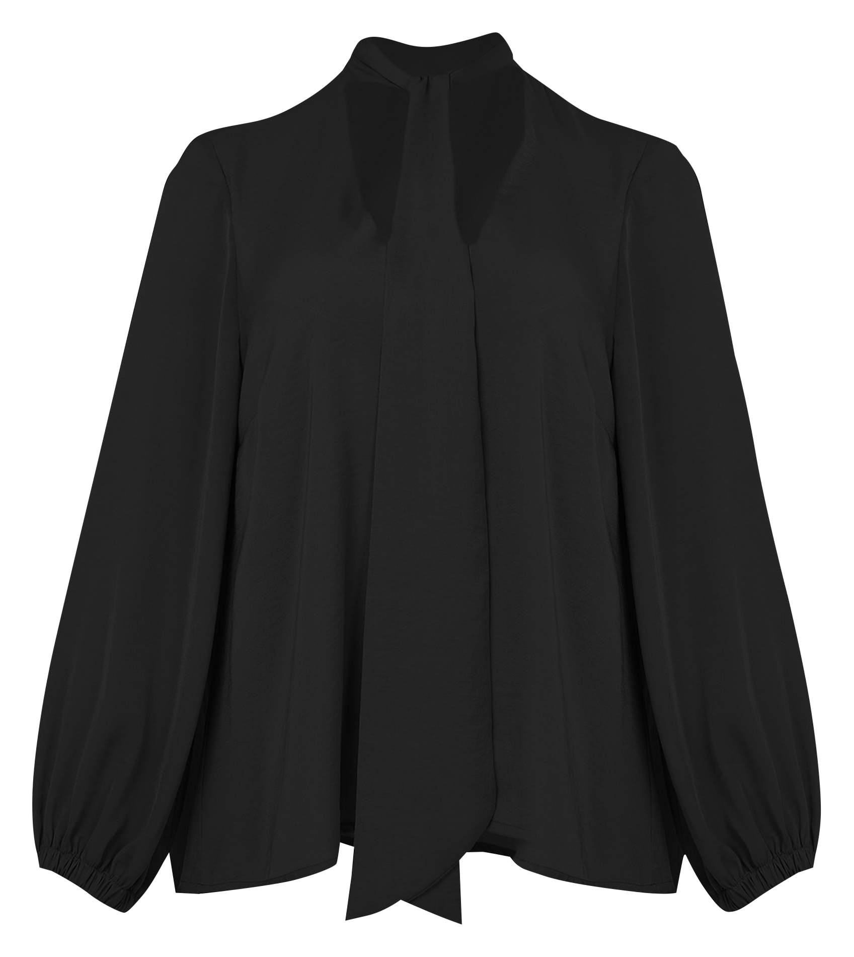Blouse fluide col V| Noir