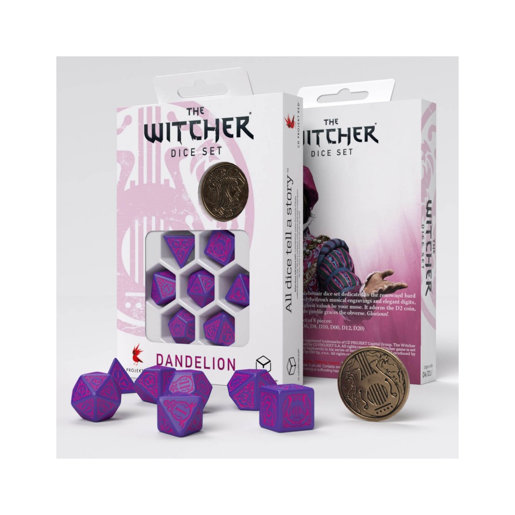 The Witcher Dice Set - Dandelion - The Conqueror of Hearts