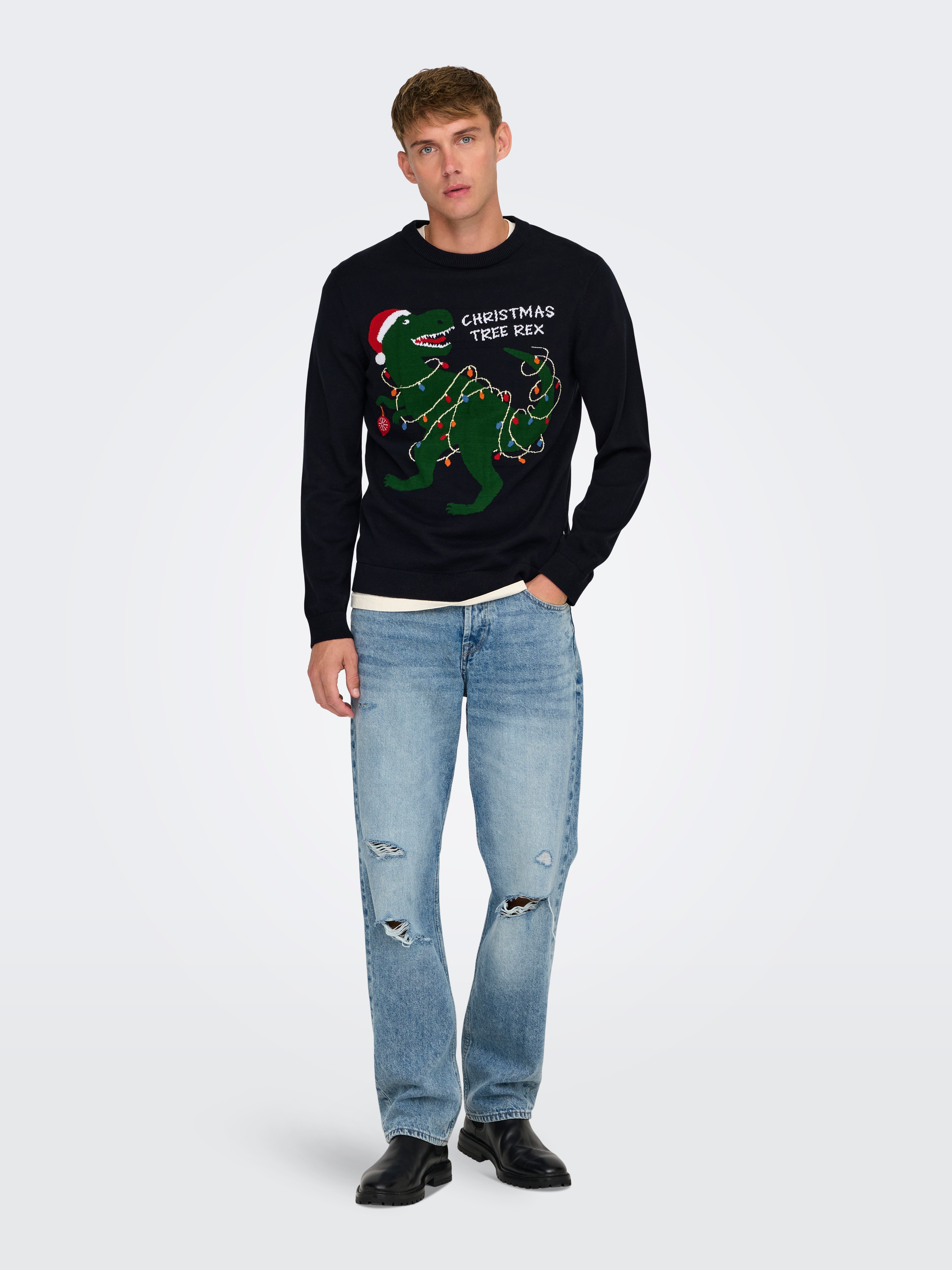 ONSXMAS Pullover Dark Navy