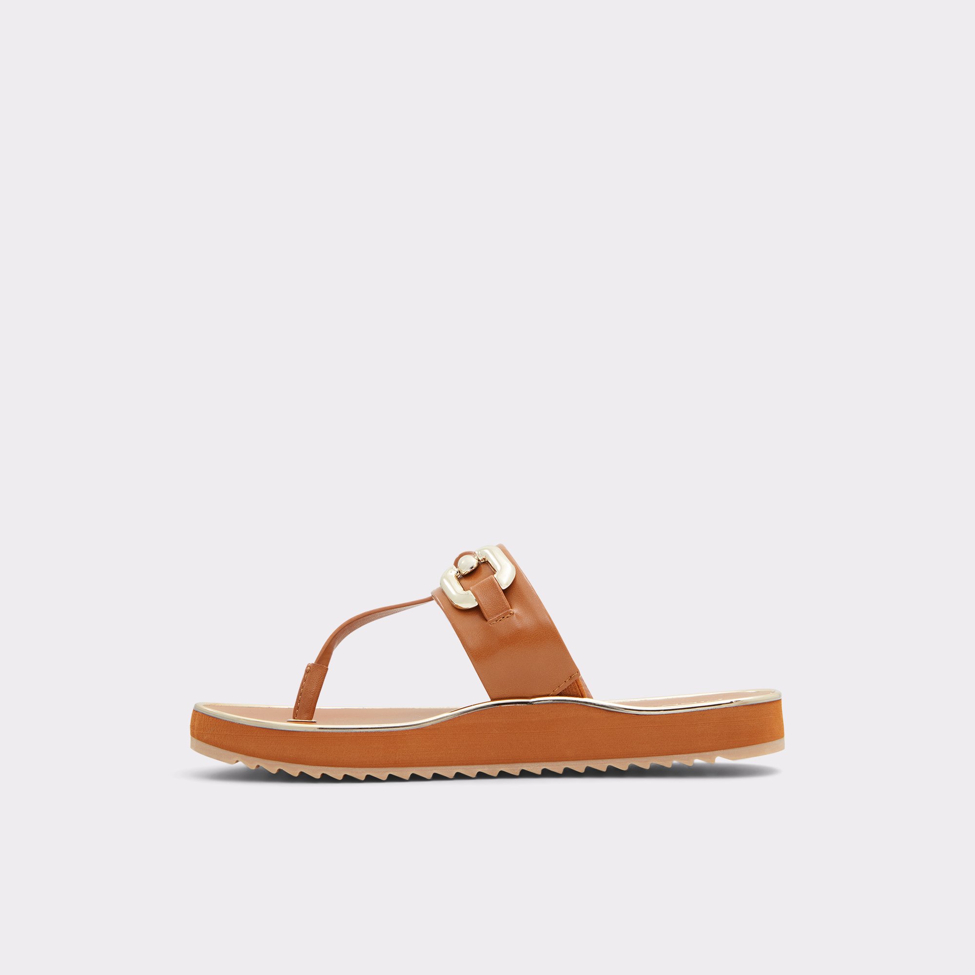 Wiameth Medium Brown Women Flat Sandals