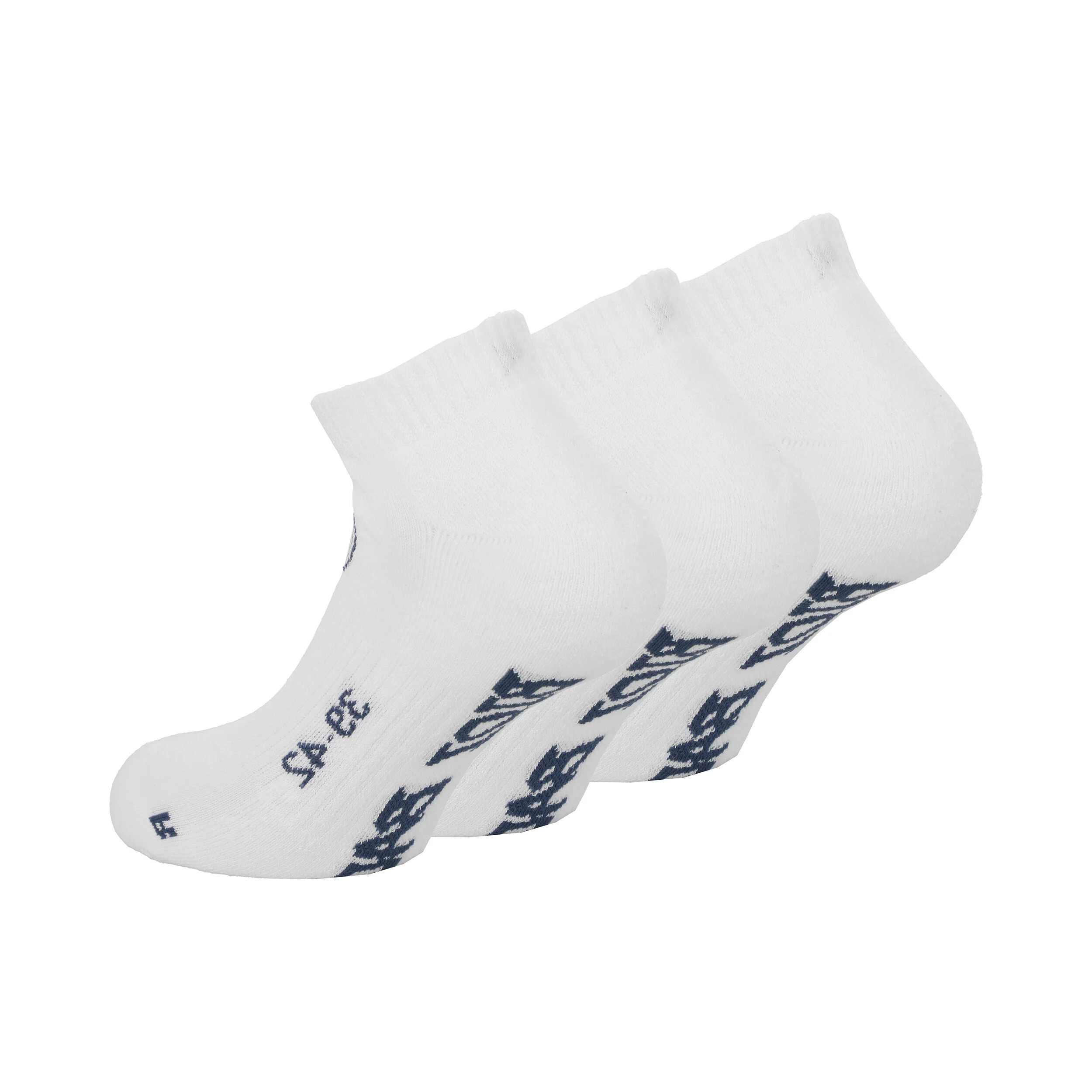 BIDI BADU No Party No Show Move Chaussettes De Tennis Pack De 3 - Blanc , Noir