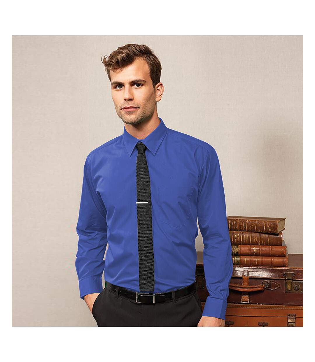 Premier - Chemise à manches longues - Homme (Bleu roi) - UTRW1081