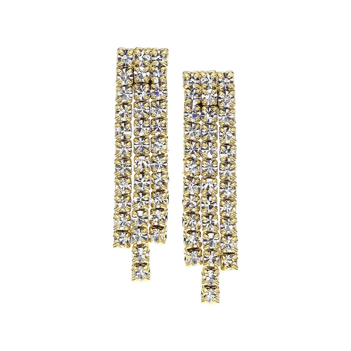 Boucles d'oreilles fantaisie cristal
