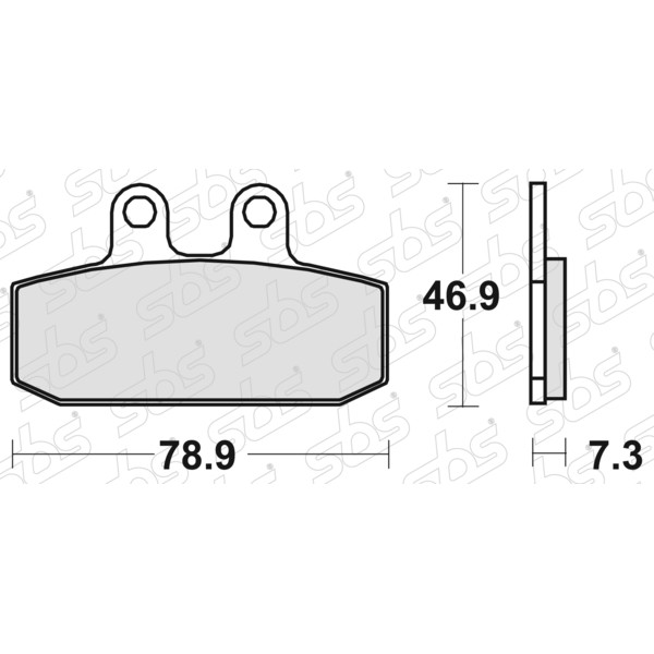 SBS - Plaquettes de frein 108 MS
