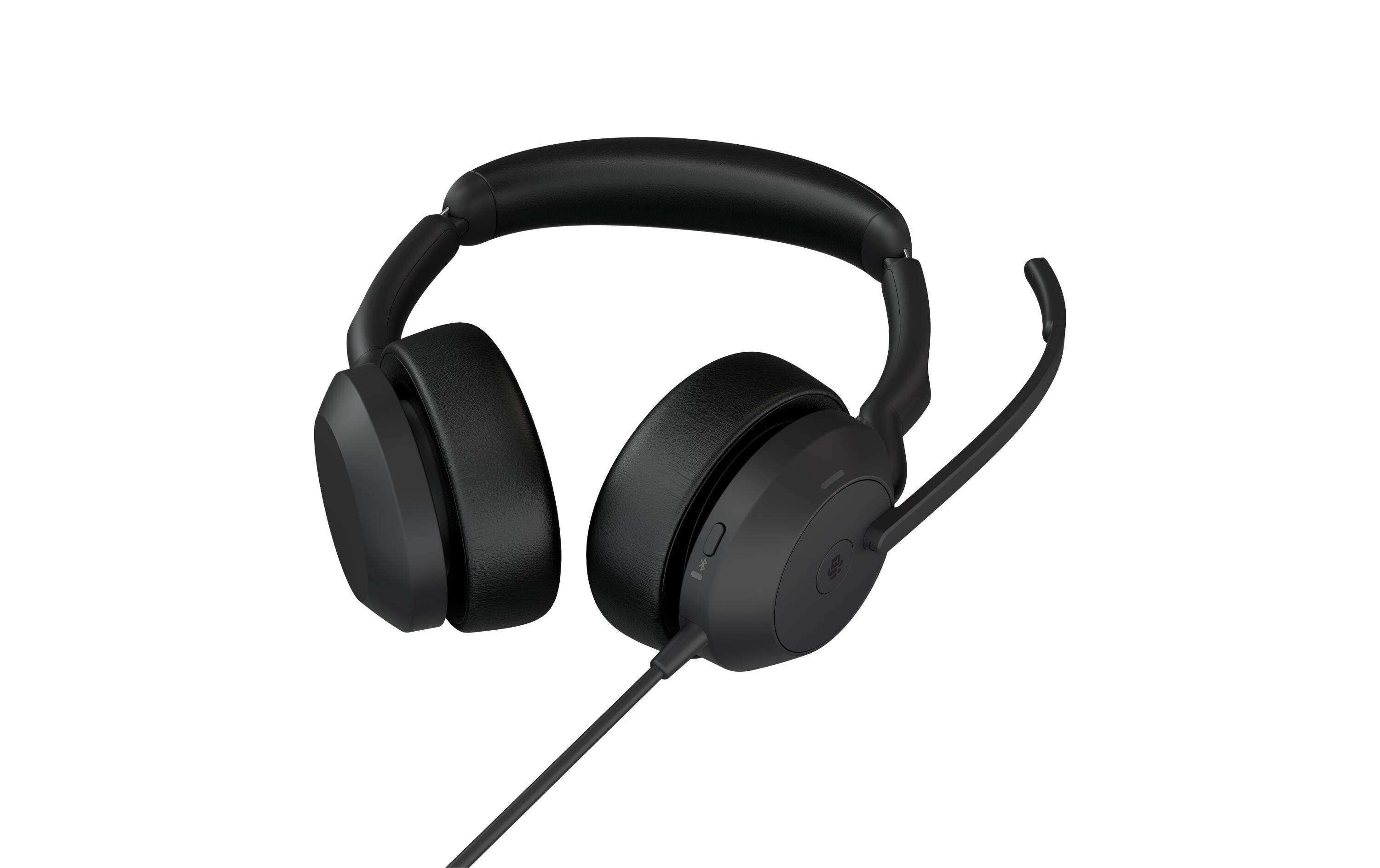 Headset Evolve2 50 Duo MS, USB-A<br>Dank der geräuschunterdrückenden Mikrofone können Sie von überall aus professionell arbeiten