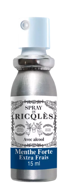 Spray buccal - Haleine fraîche - Menthe forte - Atomiseur de poche 15ml