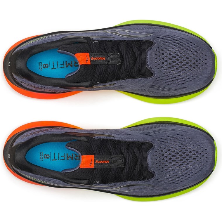 Saucony Ride 18 Men Shadow/Vizi