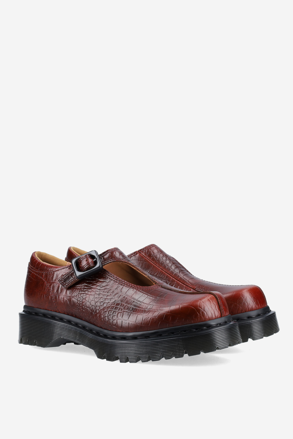 Rejena croco leather loafers