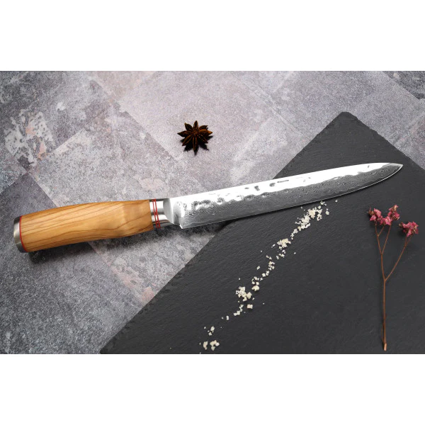 Couteau trancheur damas 10Cr Wusaki 20cm Wusaki