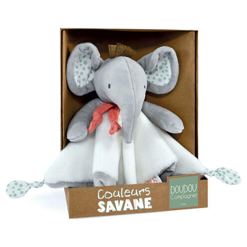 Doudou Éléphant gris - DOUDOU ET COMPAGNIE