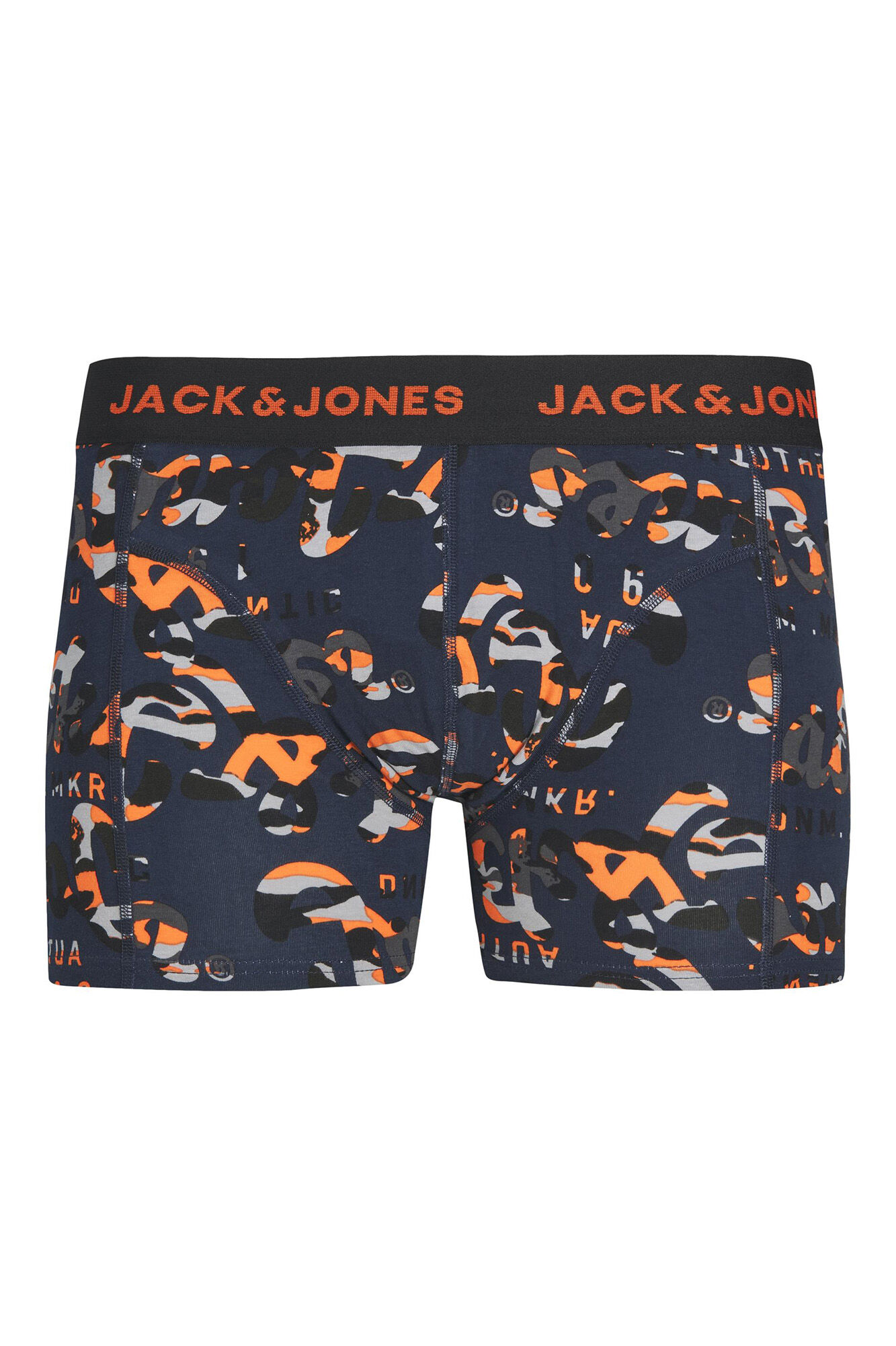 Conjunto de 3 cuecas boxer de algodão combinando.