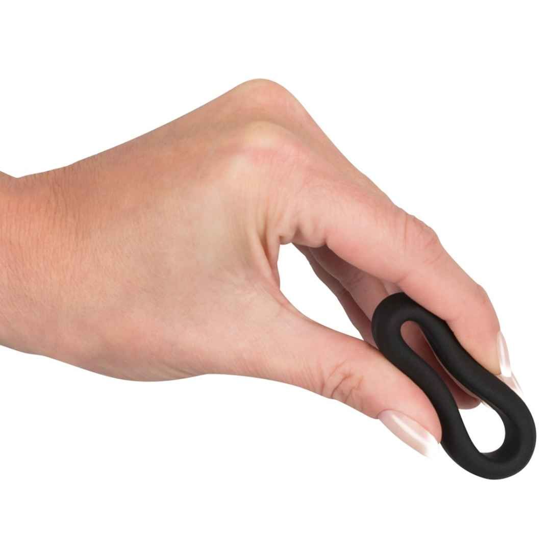 Breiter Penisring, strammer Sitz, 3,8 cm | Soft Touch Silikon | Black Velvets