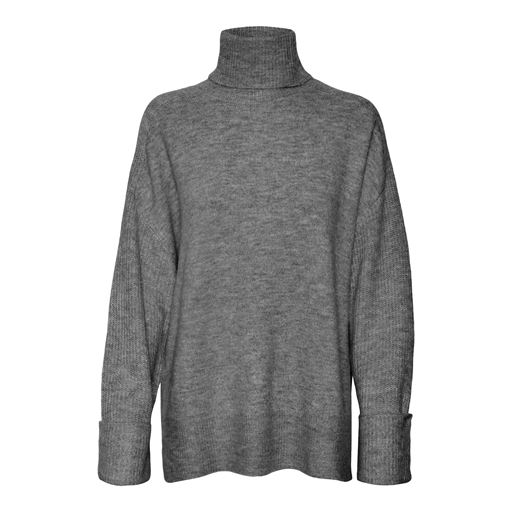 Vero Moda Jupiter Striktrøje, Medium Grey Melange, XL