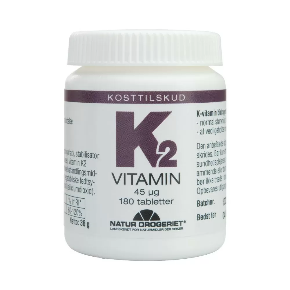 Natur-Drogeriet K2-vitamin 45 μg - 180 tabl.