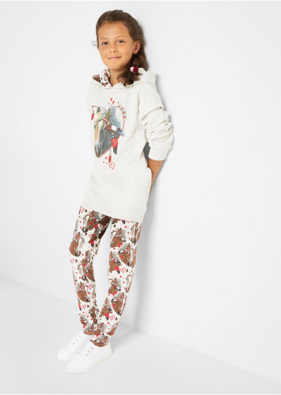 Sweat-shirt et legging fille (Ens. 2 pces.) coton