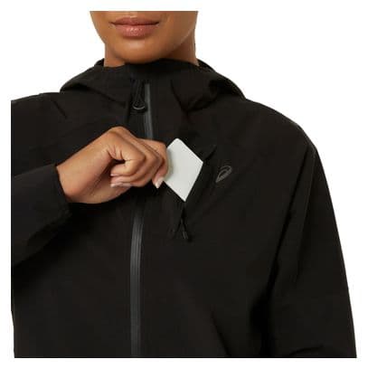 Veste imperméable Asics Metarun Waterproof Noir Femme
