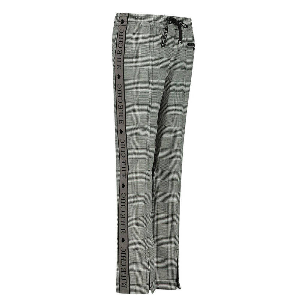 ELLE CHIC geruite broek zwart
