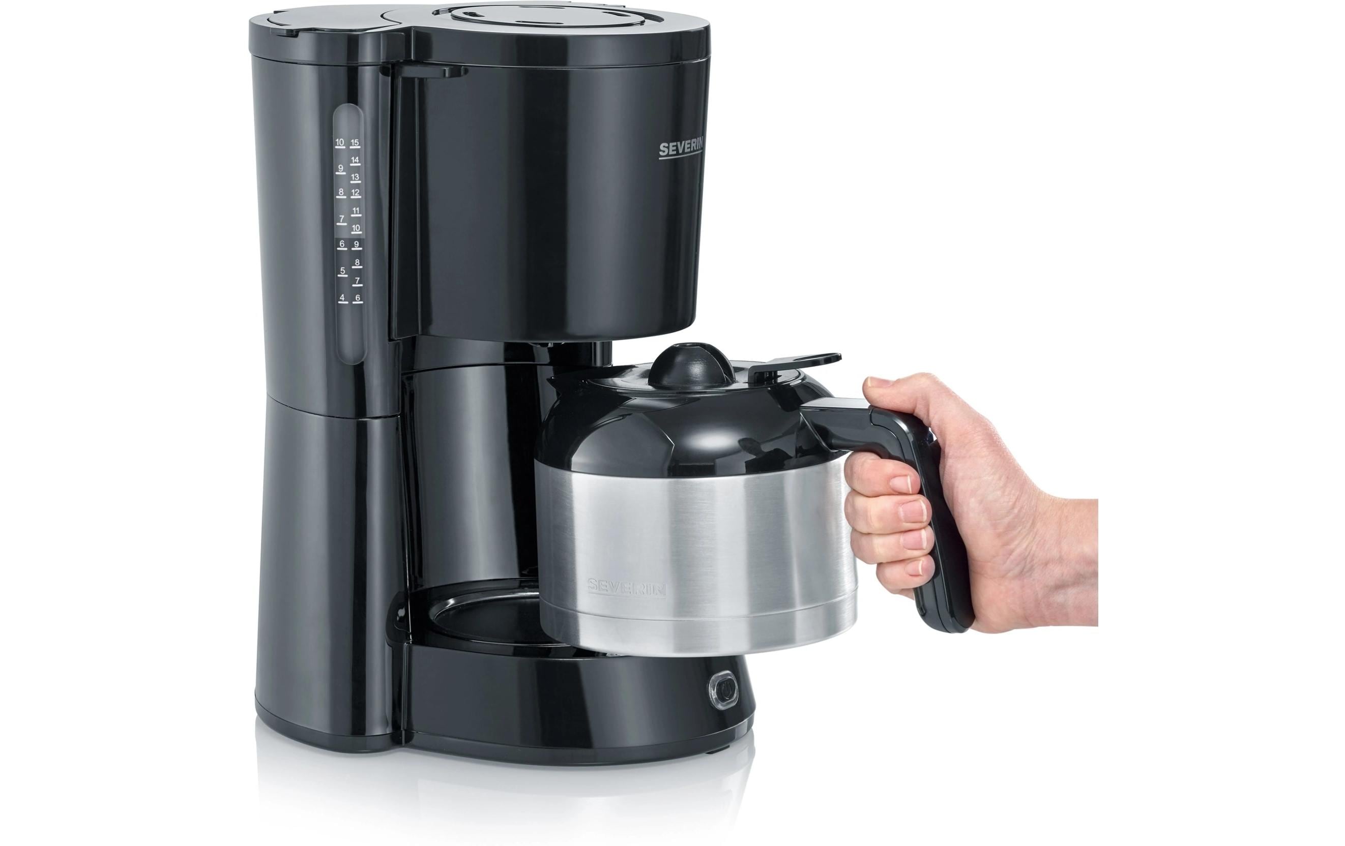 Filterkaffeemaschine KA 4835 SchwarzKaffeemaschine mit Edelstahl-Thermokanne