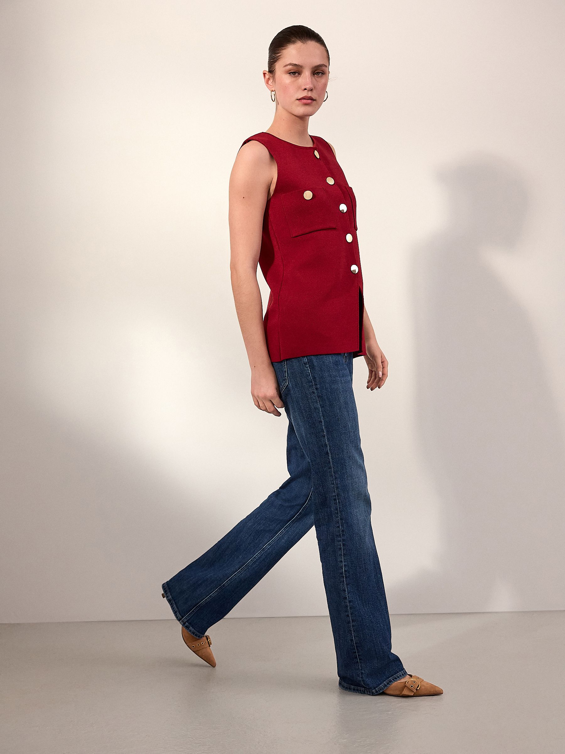 Donkerblauw - Authentieke jeans met bootcut