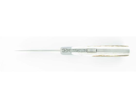Trappeur BOIS DE CERF Couteau de Poche Le Thiers par Chambriard