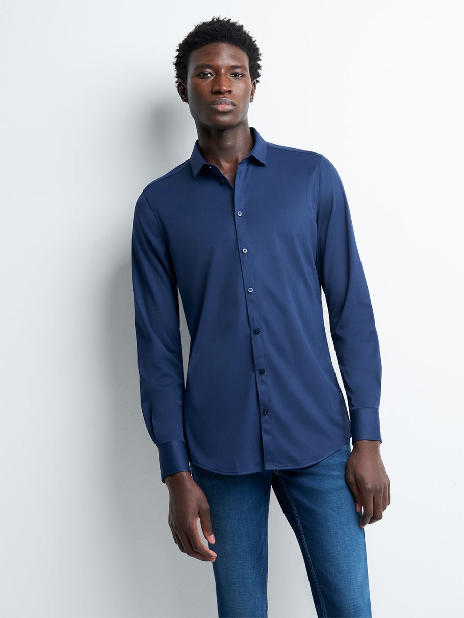 Chemise extraslim unie