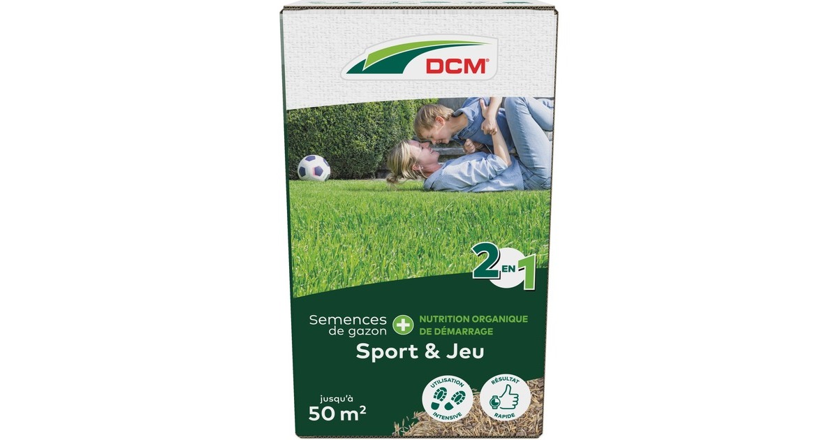 DCMGraszaad Plus Speel & Sport 1 kg zaden  (Tot 50 m²)