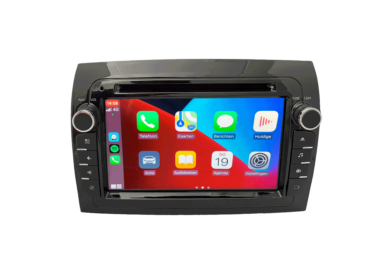 BergGPS Fiat Ducato DAB+ Radio camper navigatie met Carplay