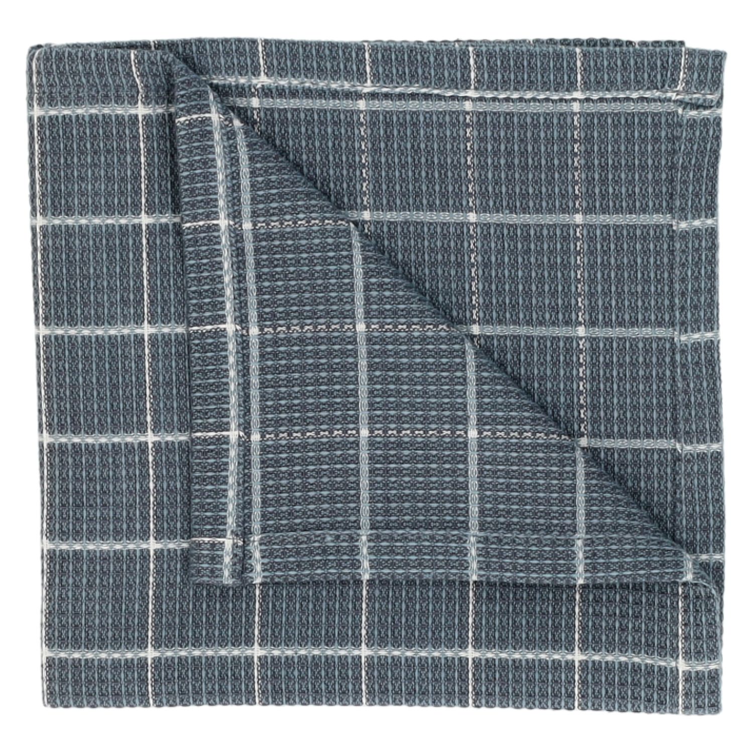 Vaatdoekje, bio-katoen, denimblauw ruitje