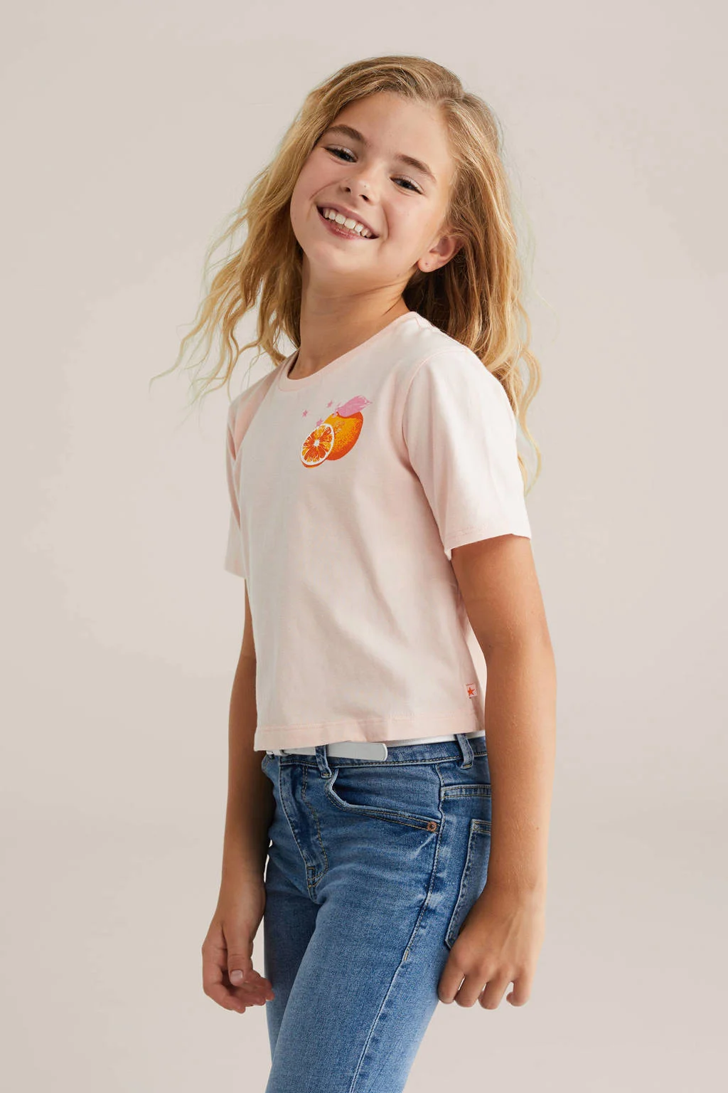 WE Fashion T-shirt lichtroze
