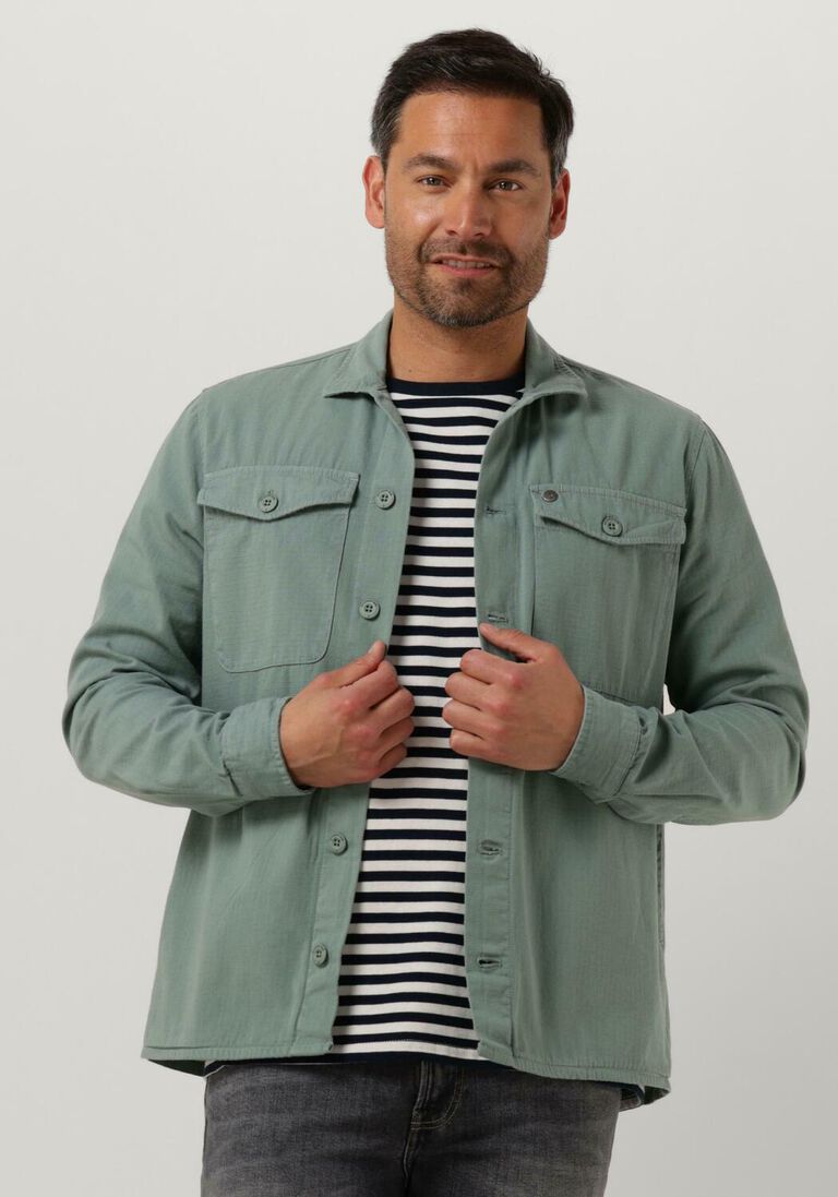 BUTCHER OF BLUE groene butcher of blue overshirt saturn ripstop overshirt