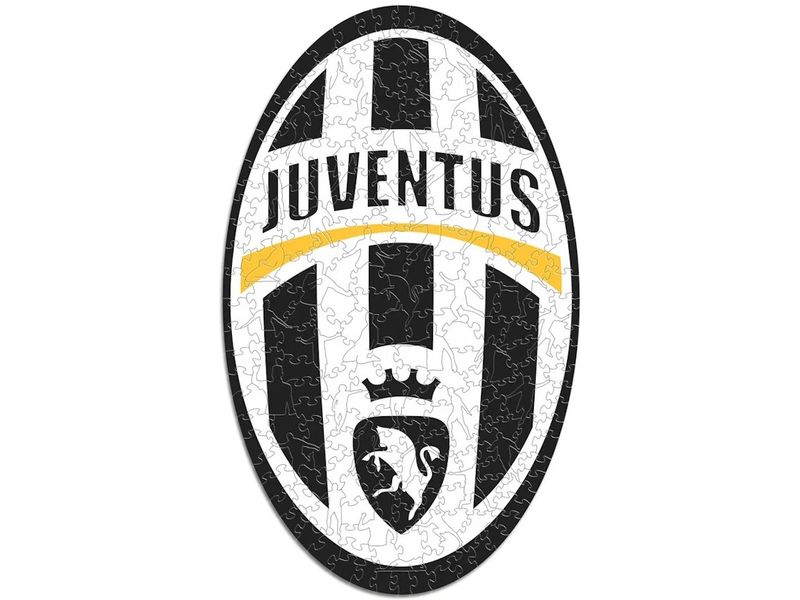 Iconic Puzzle Juventus FC – Retro Logo Offiziell lizenziertes Holzpuzzle, Grösse M