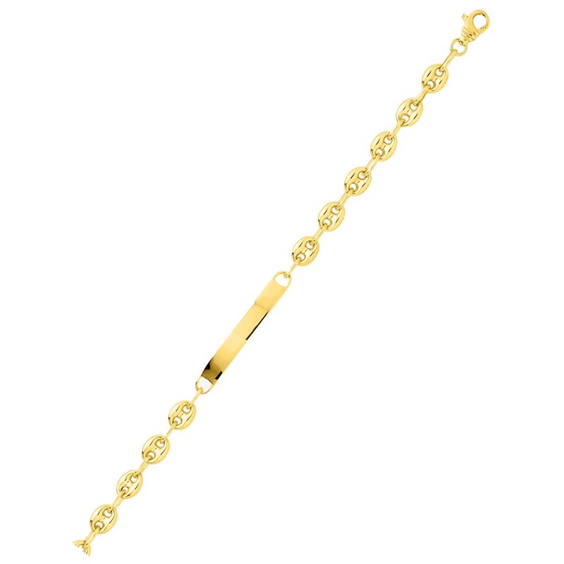 Gourmette mixte - Or 18 Carats