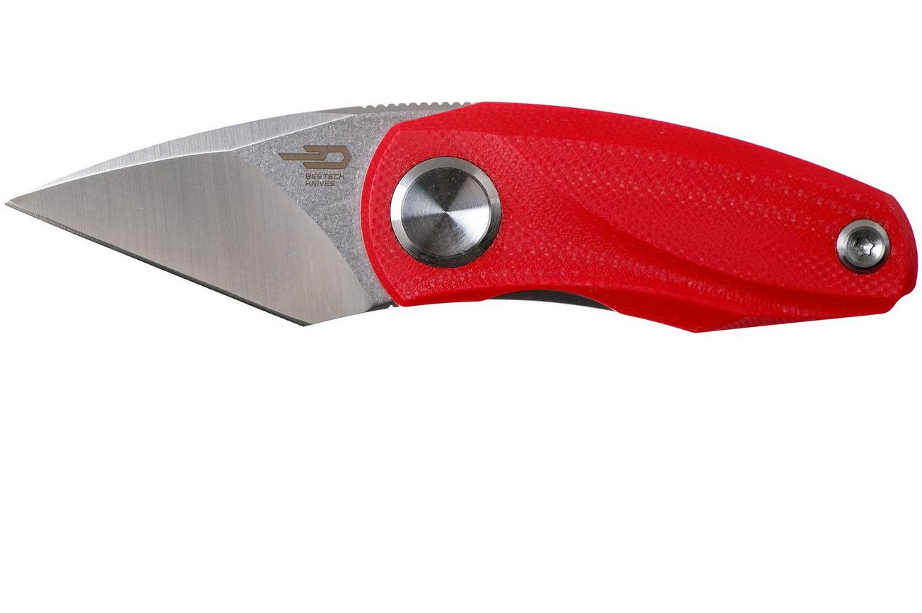 Bestech Tulip Red G10 BG38B zakmes, Ostap Hel design