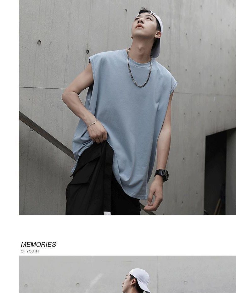 Nataro - Mouwloos effen T-shirt