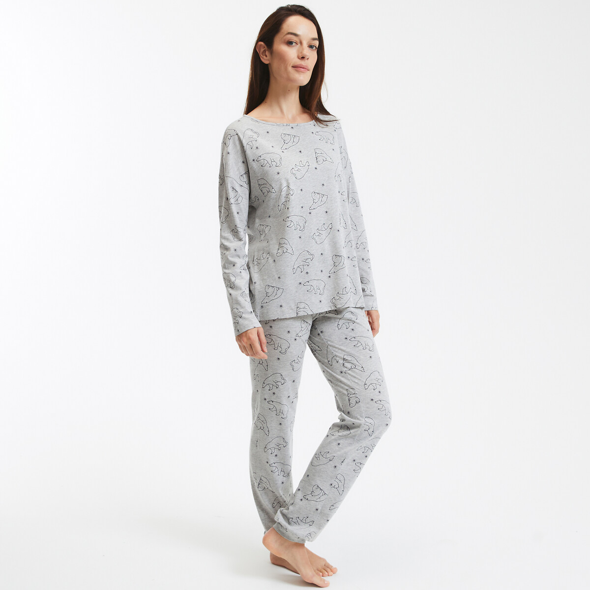 SO'HOME<br>Pijama de algodão, mangas compridas