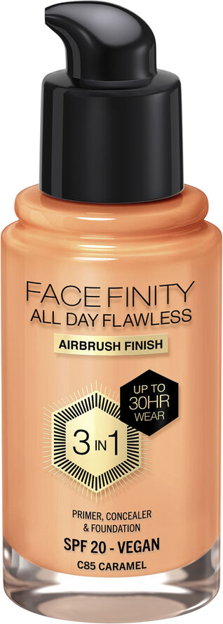 Max Factor Max Factor Facefinity All Day Flawless 3 In 1 Foundation, 085 Caramel,