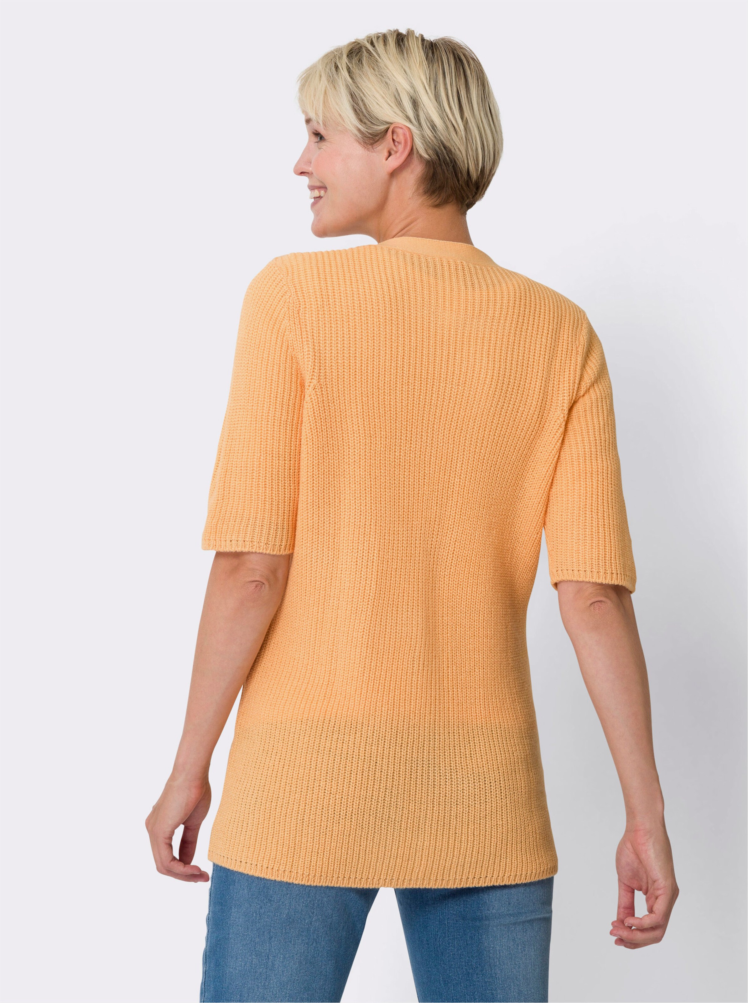 Strickjacke mit auffallendem Strukturmuster