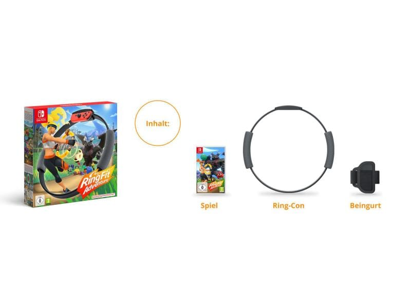 Nintendo Ring Fit Adventure Bewegungsgesteuertes Abenteuerspiel mit Fitness-Übungen