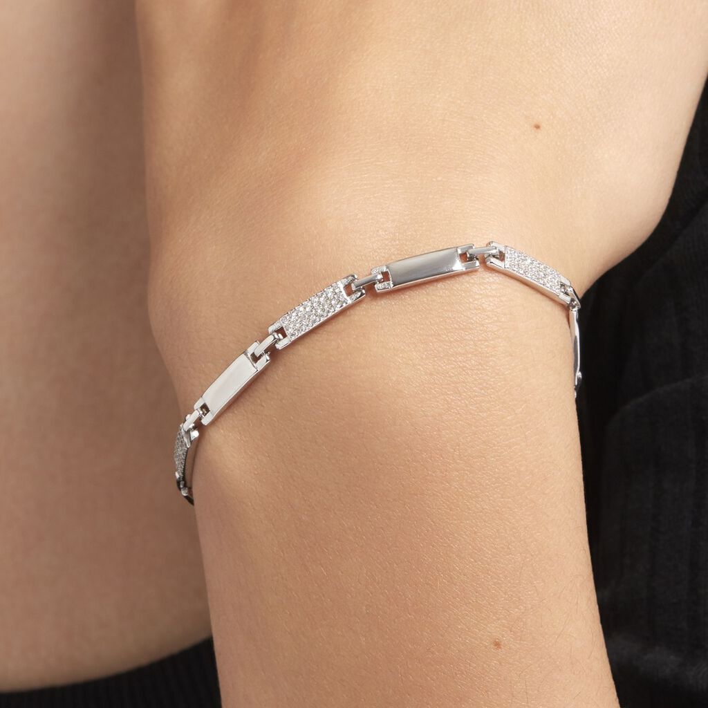 Bracelet Celina Argent Blanc Oxyde De Zirconium