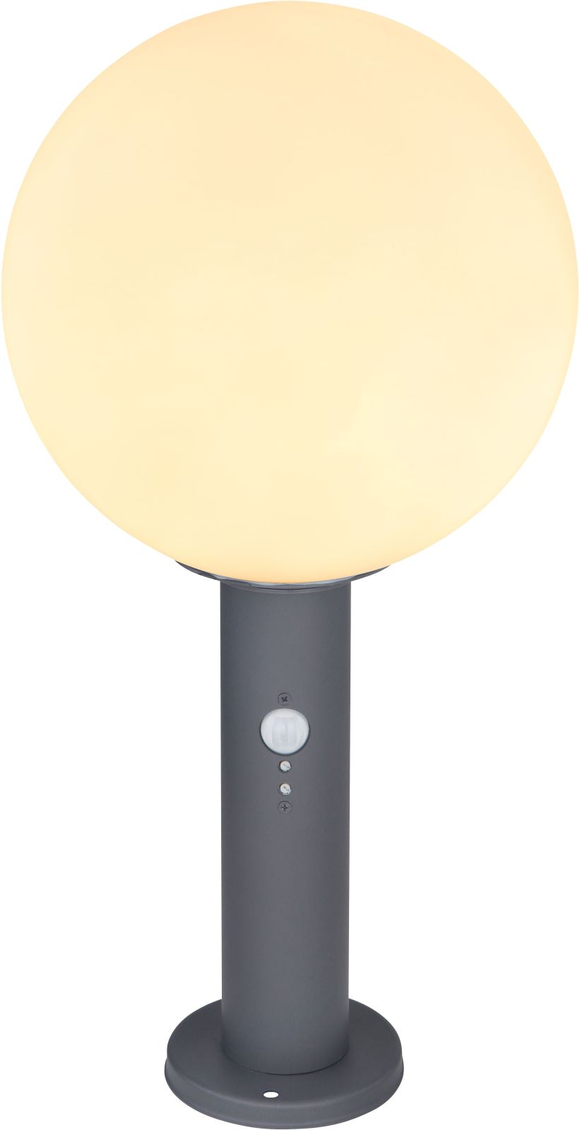 LED-Außenleuchte - anthrazit-weiß - Edelstahl - mit Sensor