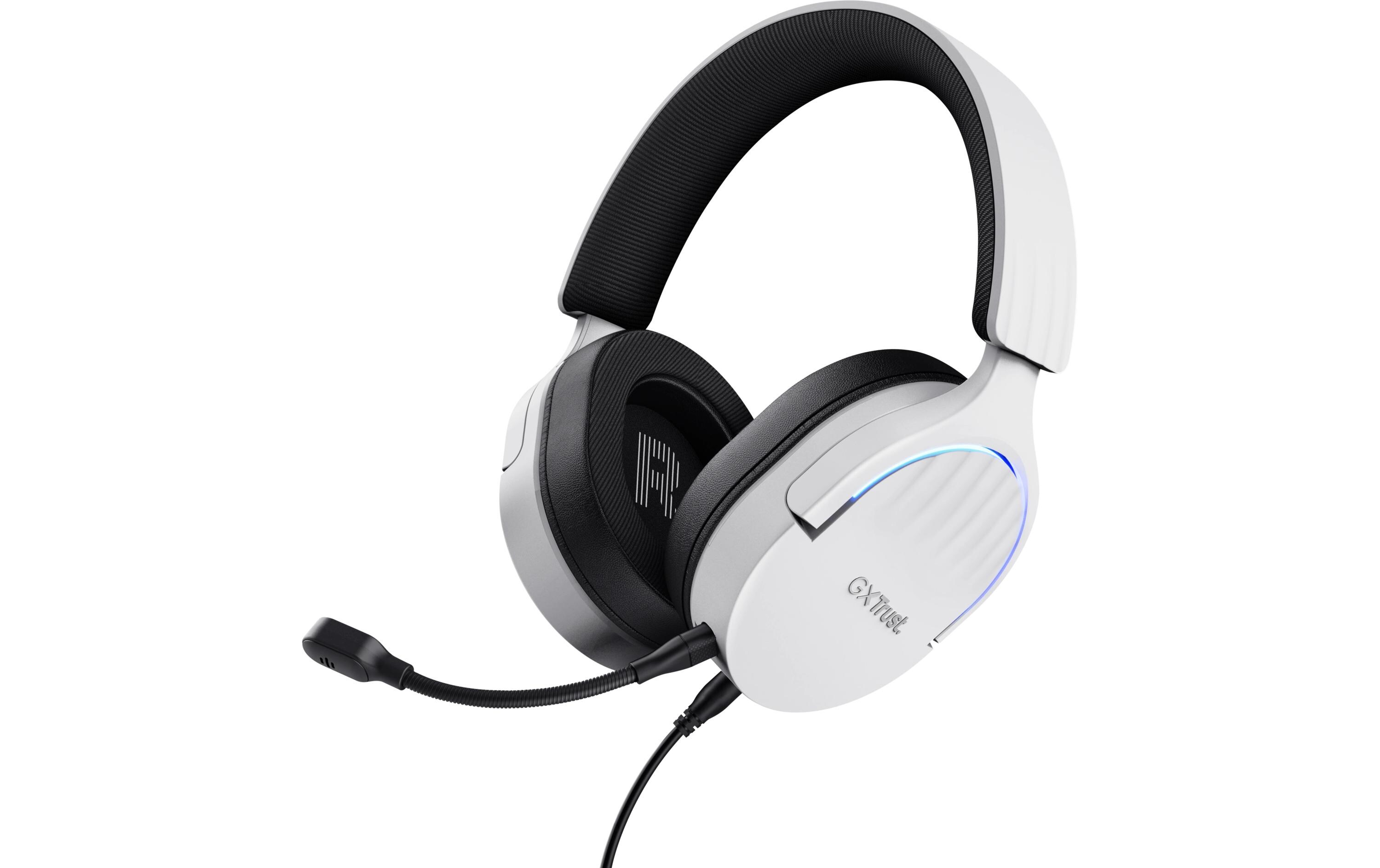 Headset GXT 490 FAYZO Schwarz/WeissLeistungsstarkes ohrumschliessendes 7.1 USB-Gaming-Headset für ein immersives Gaming-Erlebnis
